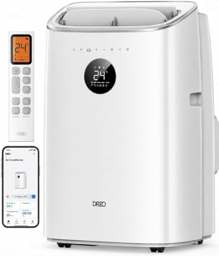 12000 BTU Portable Air Conditioner, 3-in-1 Cooling, Fan & Dehumidifier, Smart App, Voice & Remote Control, Universal Window Kit
