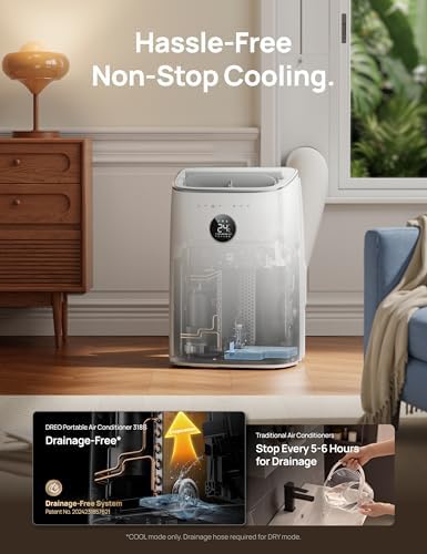 12000 BTU Portable Air Conditioner, 3-in-1 Cooling, Fan & Dehumidifier, Smart App, Voice & Remote Control, Universal Window Kit