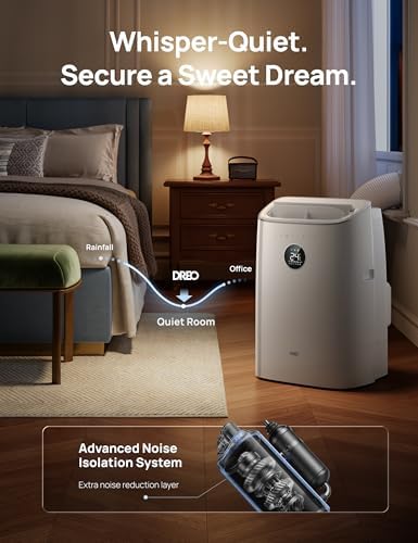 12000 BTU Portable Air Conditioner, 3-in-1 Cooling, Fan & Dehumidifier, Smart App, Voice & Remote Control, Universal Window Kit
