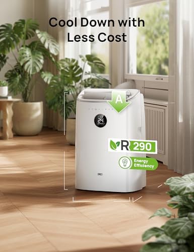 12000 BTU Portable Air Conditioner, 3-in-1 Cooling, Fan & Dehumidifier, Smart App, Voice & Remote Control, Universal Window Kit